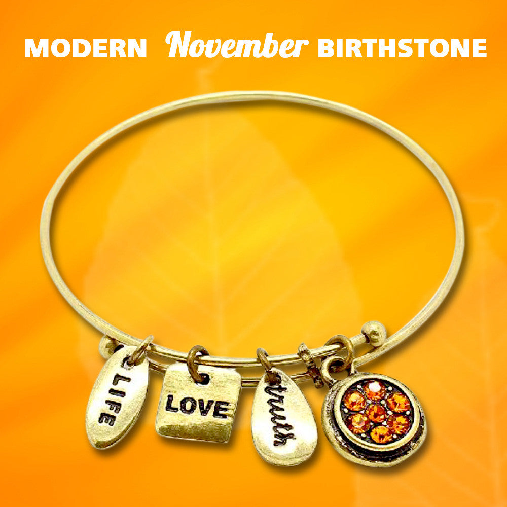 Celebrate your birthday all year long with your November birthstone bracelet
