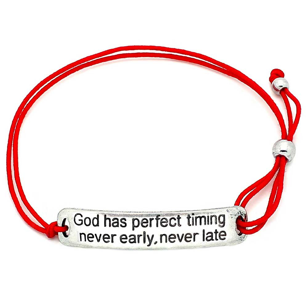 Loved By God Letter Bracelet, Christian Jewelry