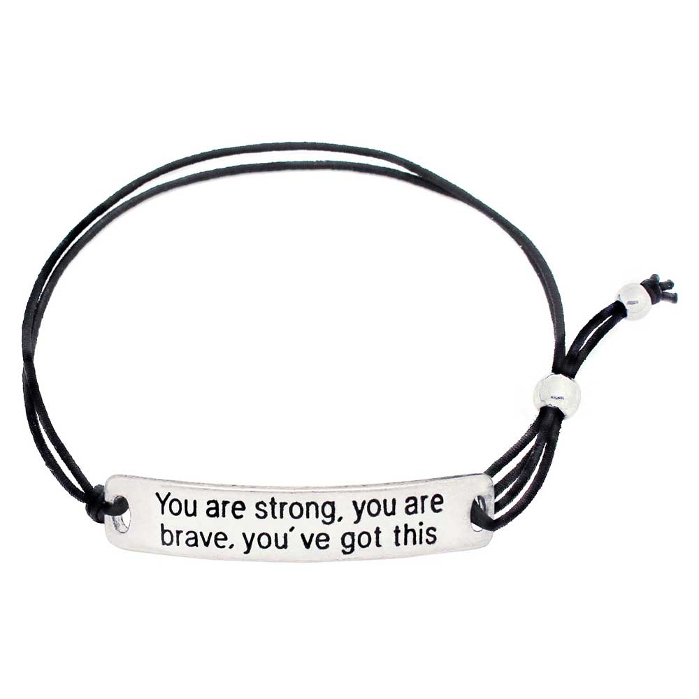 TONY & SANDY Be Brave Be Strong Be Badass Bracelet Inspirational Gifts for  Women Female Anxiety Bracelet Daughter Niece Mom Sister Birthday Christmas  Gift for Girls Her Motivational Teenage Jewelry - Walmart.com