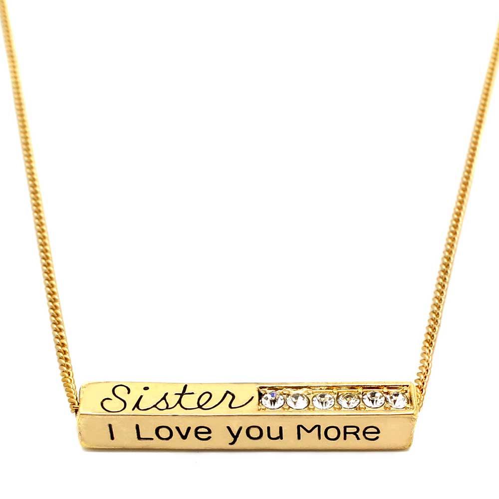 To My Sister Necklace, Brother to Sister, Birthday gift For Sister from  Brother | eBay
