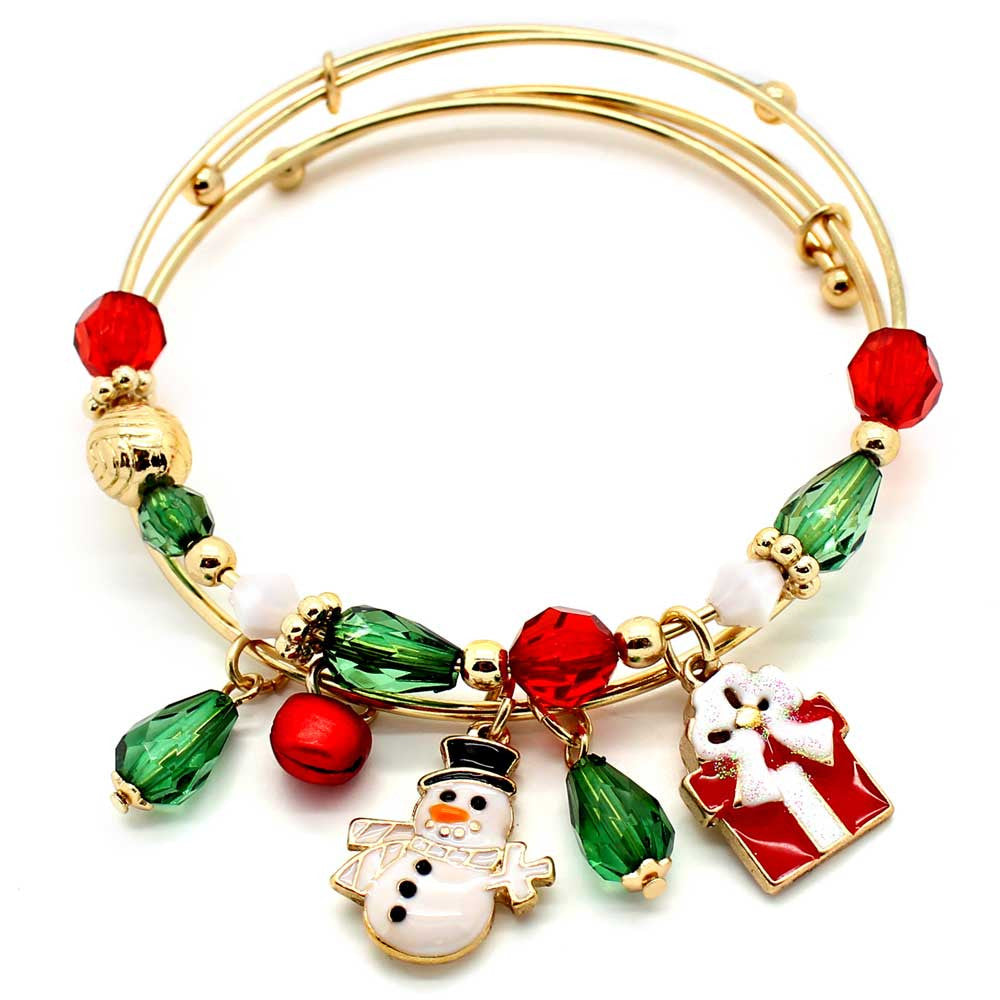 LKDJR glass bead stretch bag Christmas bracelet, pearl India | Ubuy